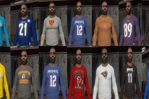 NFL Long Sleeve T-Shirt Pack: All 32 teams